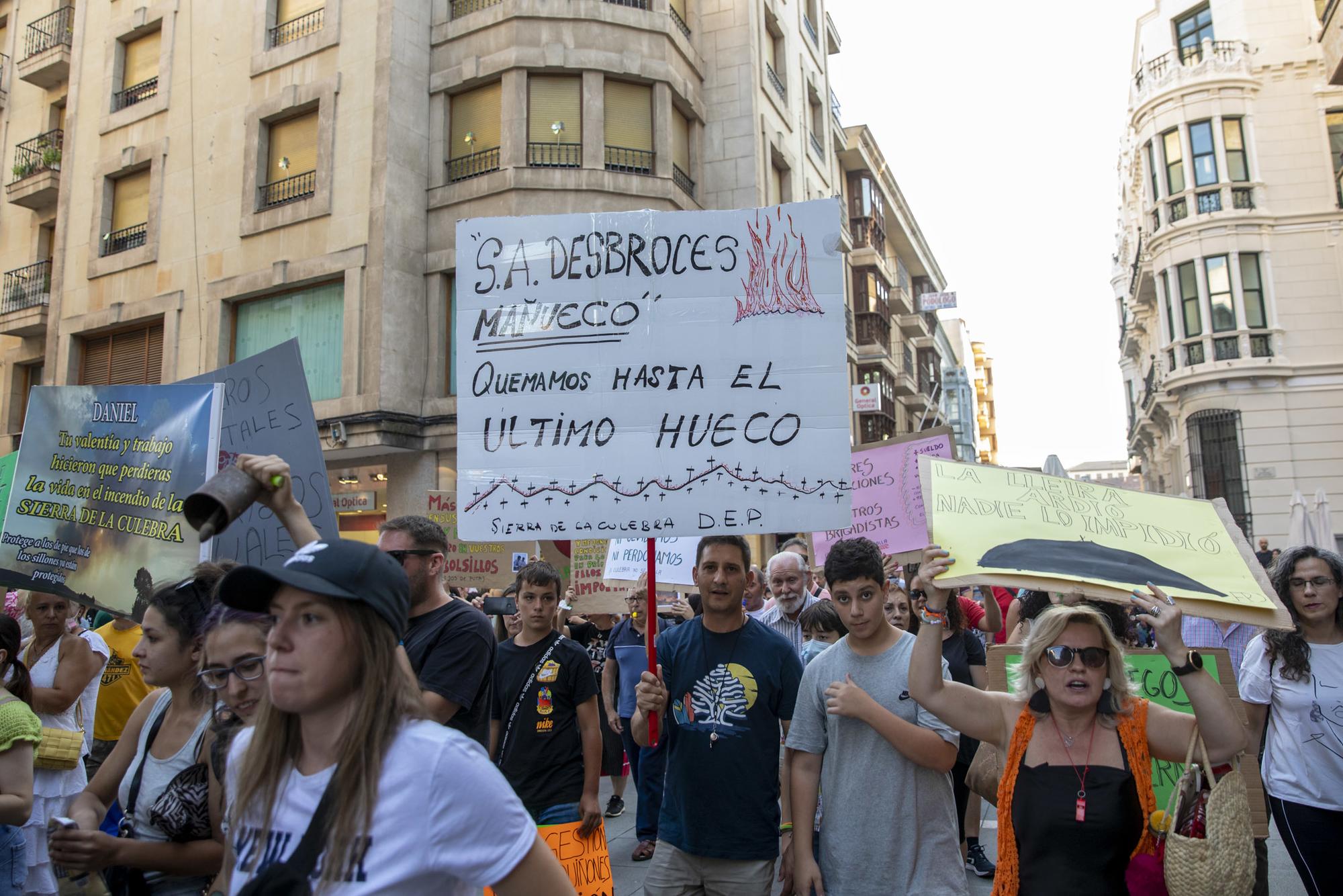 Manifestación Zamora Incendios forestales 28-07-2022 - 11